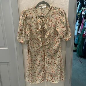 Zara button up dress